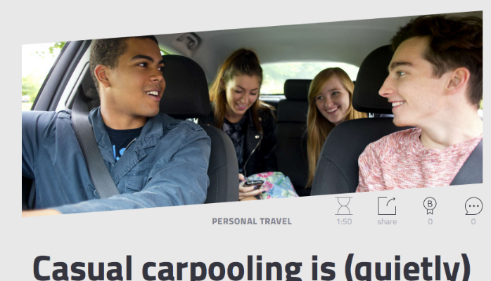 Casual Carpooling: Saving Users Time & Money